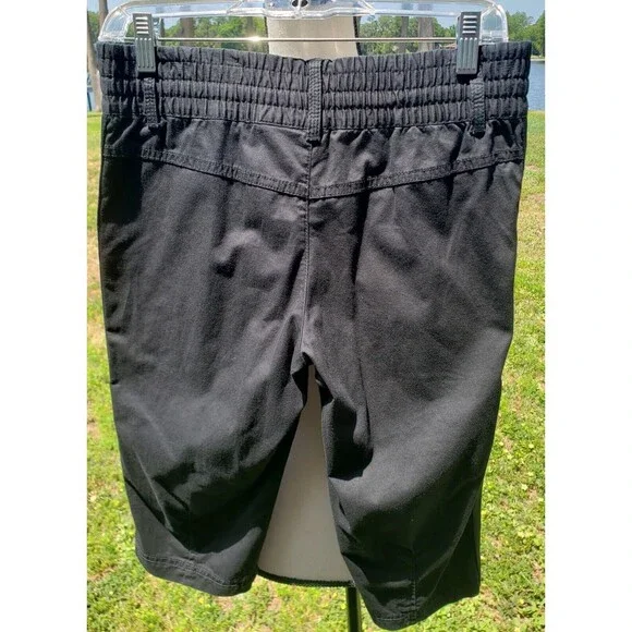 Nike Shorts Womens Small Black Sportswear Chino Bermuda Hiking Outdoors Cotton - Picture 2 of 15